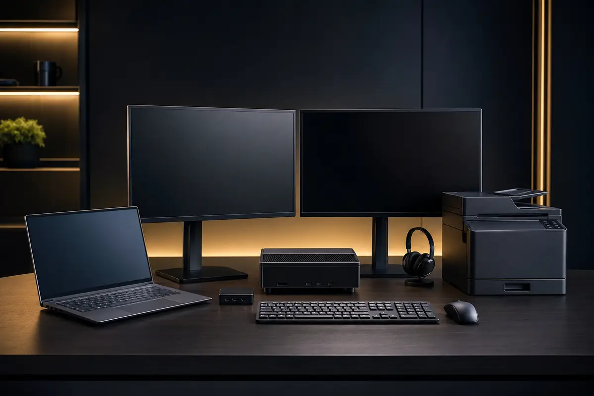 Business computers monitors and IT accessories