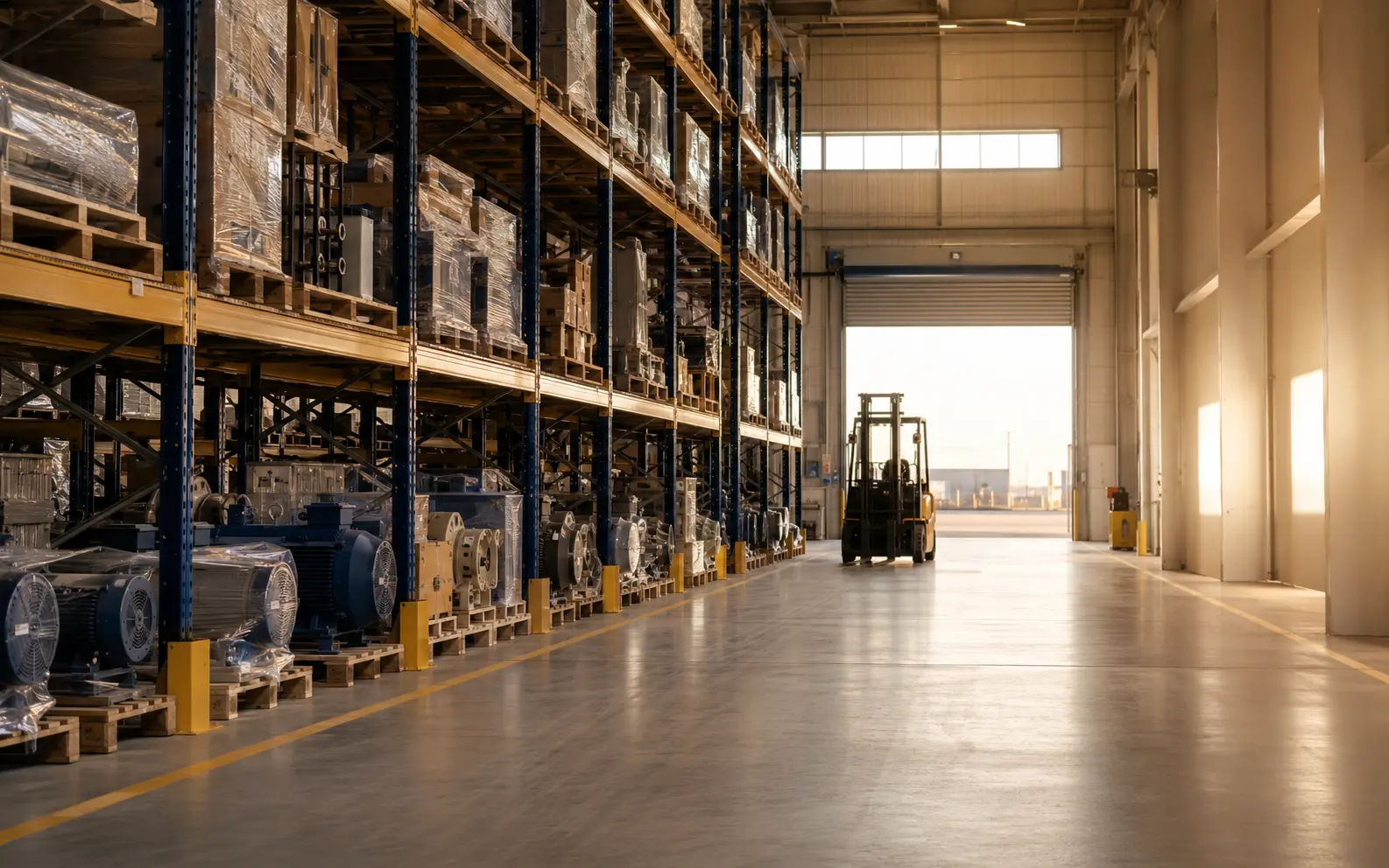 Organised industrial supply warehouse